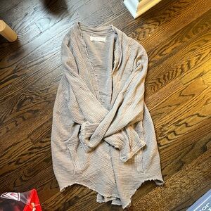 We The Free Taupe Textured Button-Up